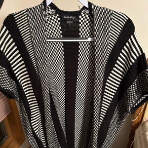 One Size Black and White Charlie Paige Cardigan